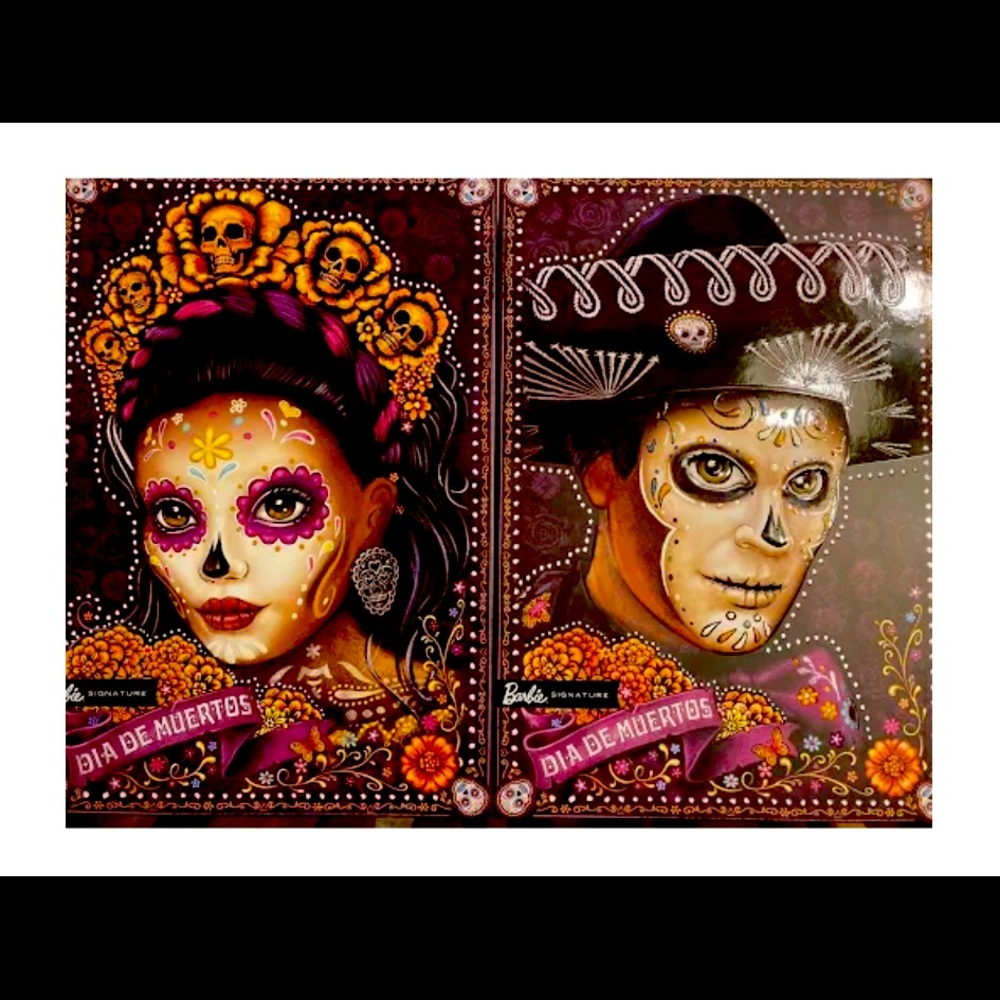 Bundle of Dia De Los Muertes Barbie Doll & Ken 2021